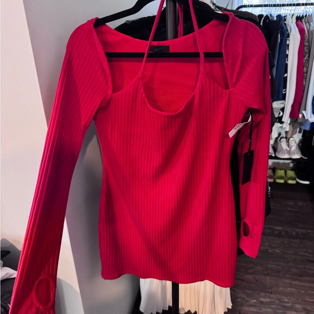 Hours red mini dress